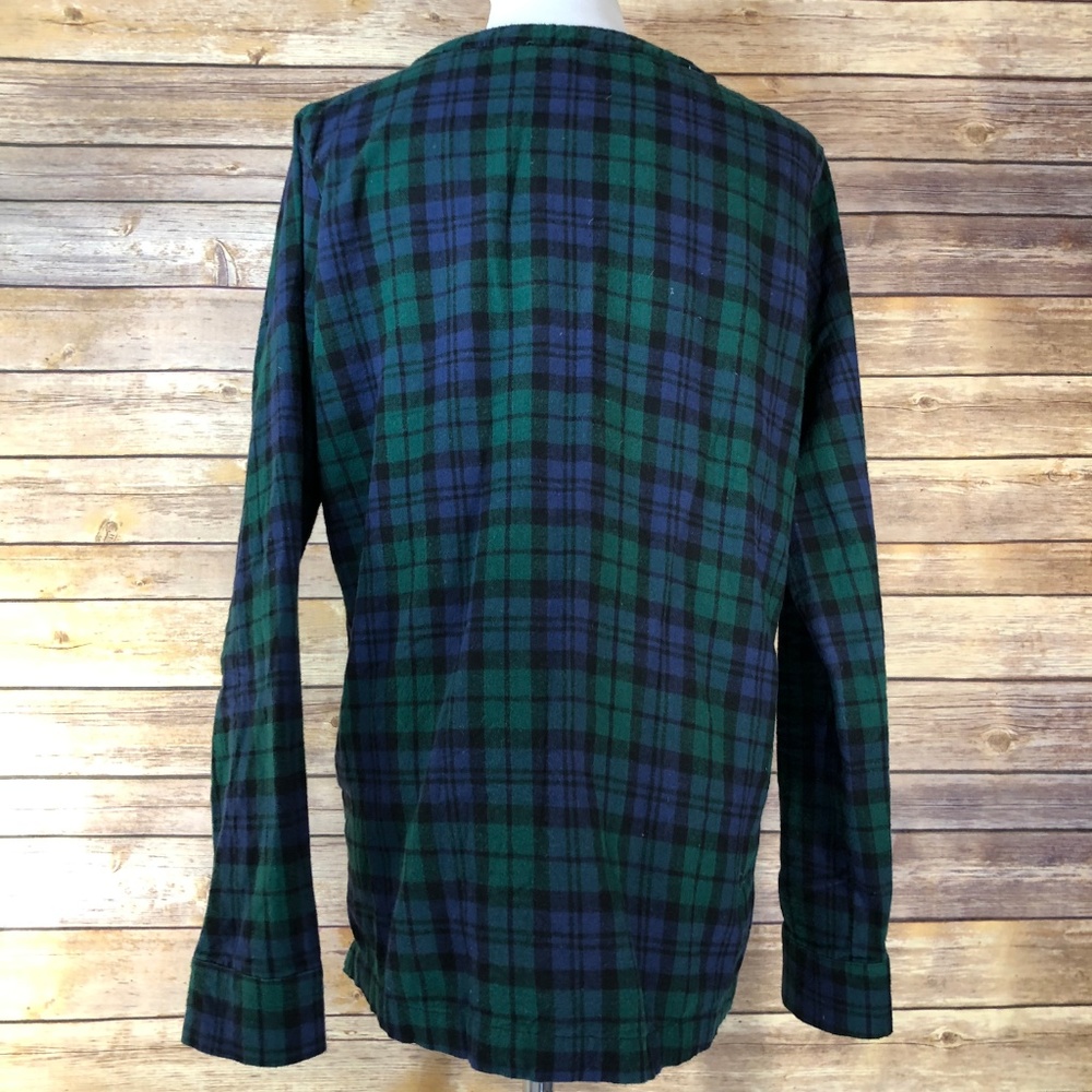 Pendleton Blue & Green Cotton Button Up Flannel - image 2